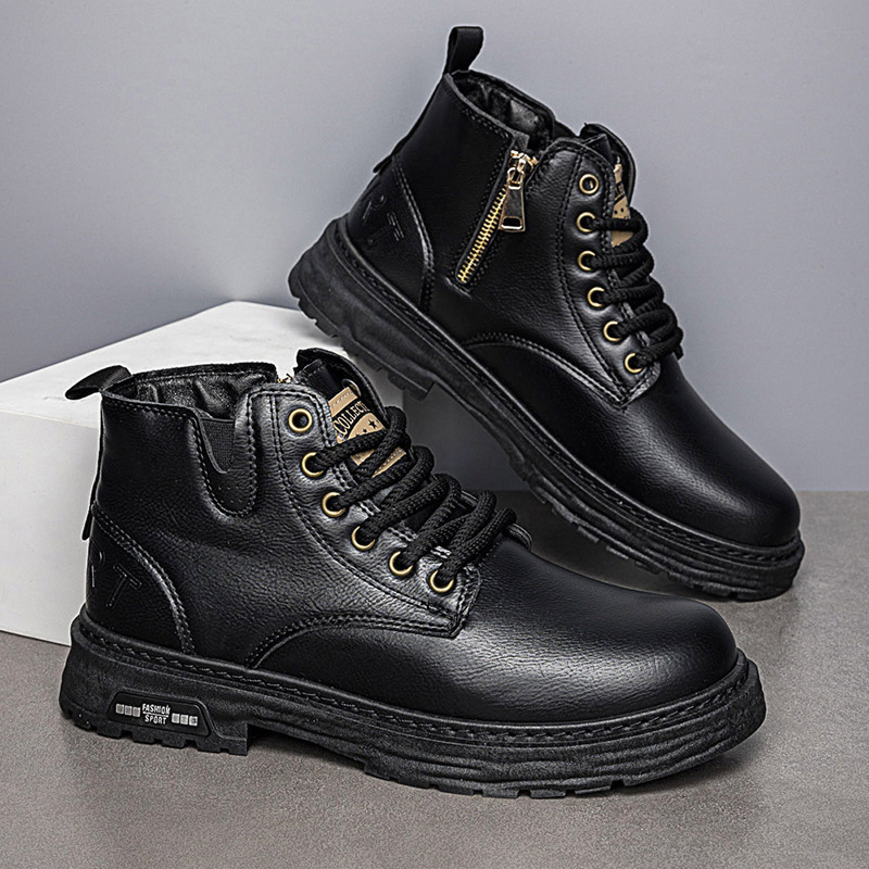 48 dydžio, išskirtiniai, dideli, pasienio stiliaus, rudens vyriški batai, 2024 m., nauji, vyriški Martino stiliaus aulinukai, didinantys aukštį, patogūs, laisvalaikio batai, universalūs