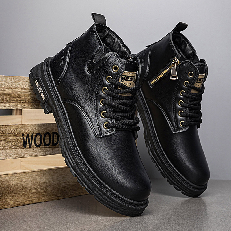 48 dydžio, išskirtiniai, dideli, pasienio stiliaus, rudens vyriški batai, 2024 m., nauji, vyriški Martino stiliaus aulinukai, didinantys aukštį, patogūs, laisvalaikio batai, universalūs