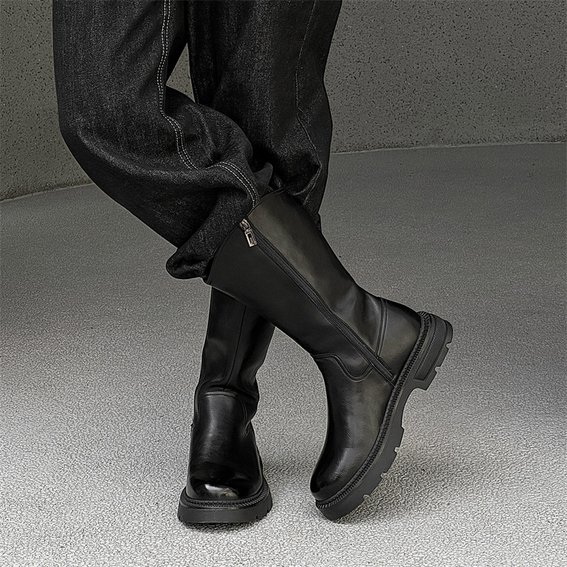 Duge čizme Muške čizme American Martin Povećane Chelsea čizme Visoke viteške čizme 71785-J