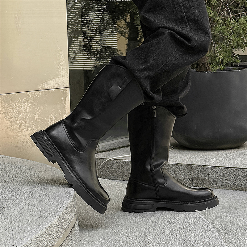 Duge čizme Muške čizme American Martin Povećane Chelsea čizme Visoke viteške čizme 71785-J