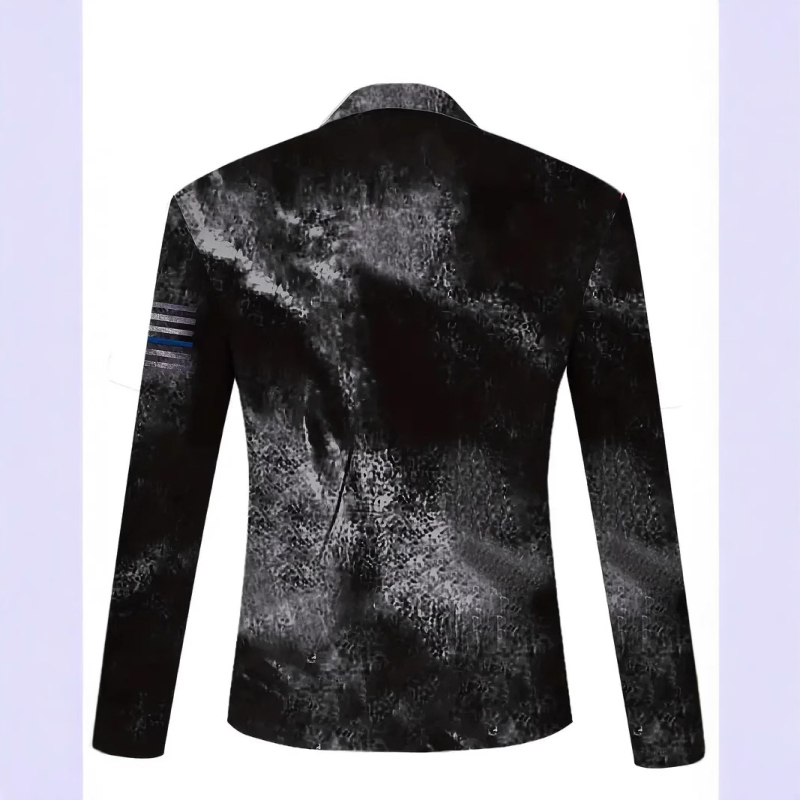 Vintage ristimustriga 3D-digitaalprintimisega meeste High Street All-Match esiosa õlaga lahtine hingav lukuga polosärk