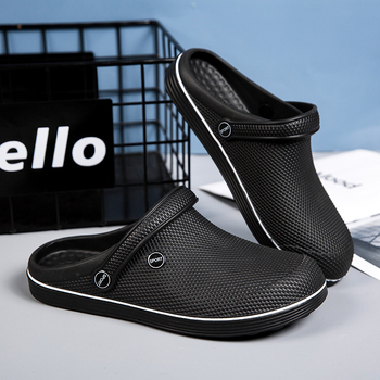 Papuče EVA deodorant letné mäkké spodné plážové sandále protišmykové pánske polpapuče ležérne šoférovanie papuče s uzavretou špičkou pánske