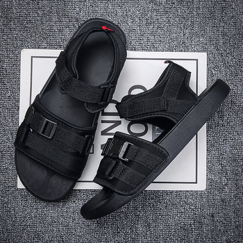 Naiste piiriülesed sandaalid, suvised uued vabaaja spordisandaalid, paksud maagilise kleebisega sandaalid, lameda põhjaga rannasandaalid, naiste paaridele mõeldud libisevad kingad