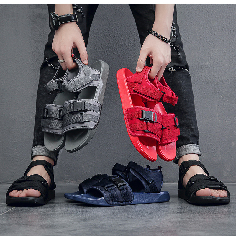 Naiste piiriülesed sandaalid, suvised uued vabaaja spordisandaalid, paksud maagilise kleebisega sandaalid, lameda põhjaga rannasandaalid, naiste paaridele mõeldud libisevad kingad