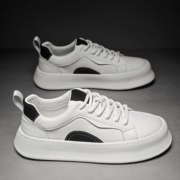 Άνοιξη και Φθινόπωρο, Νεανικά Ανδρικά Παπούτσια, Μοντέρνα, Χοντρό Σλιπ, Δερμάτινα, Casual Παπούτσια, Ανδρικά Κορεάτικα Ανδρικά Παπούτσια 2024