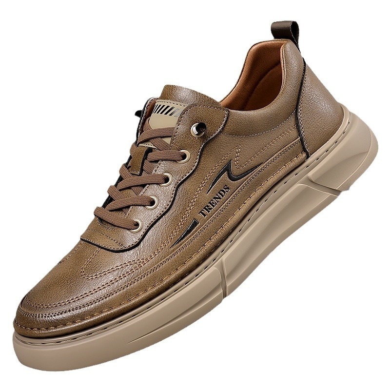 Letné pánske tenisky s hrubou podrážkou, priedušné, z pravej kože, ležérne topánky, pánske športové nové pánske topánky, všestranná športová obuv, veľkoobchod