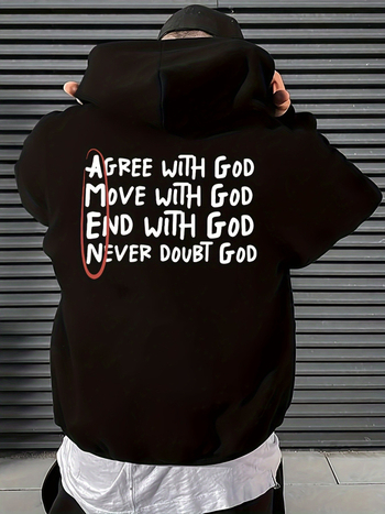 Tvornica opskrbe prekograničnog europskog koda "Bog" s tiskom slova hoodie-labavi casual kaputa za Europu i Sjedinjene Države