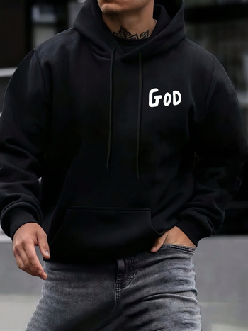 Tvornica opskrbe prekograničnog europskog koda "Bog" s tiskom slova hoodie-labavi casual kaputa za Europu i Sjedinjene Države