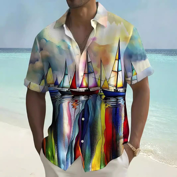 Xiyin najprodavanija prekogranična ljetna muška košulja dugih rukava, kombinezon, veleprodaja, ležerna košulja za printanje