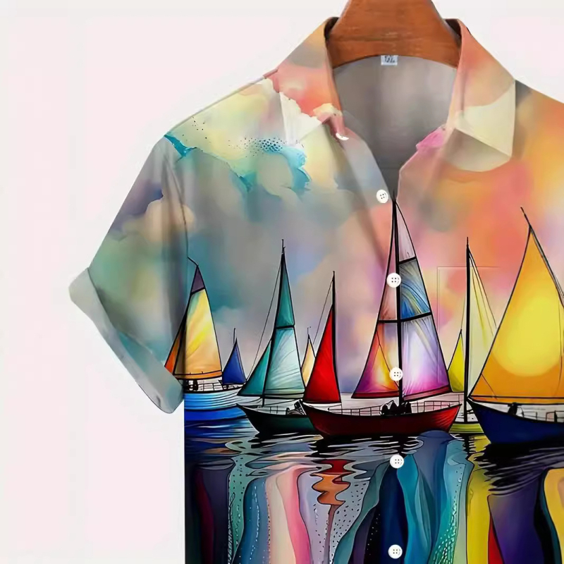 Xiyin najprodavanija prekogranična ljetna muška košulja dugih rukava, kombinezon, veleprodaja, ležerna košulja za printanje