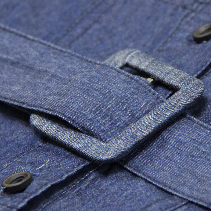 Elegantné pruhované šaty s odhalenými ramenami a lodičkovým výstrihom z tencelového denimu, krátka retro sukňa 2024, široký opasok A82156