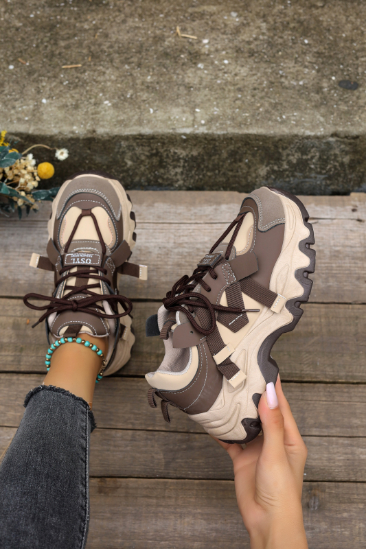 Spalvoti „Torre“ batai moterims, 2025 m. nauji, madingi, pavasariniai, moteriški batai storu padu, maži, laisvalaikio, sportiniai, studentų stiliaus.