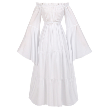 Μεσαιωνικό Ευρωπαϊκό και Αμερικανικό Εξωτερικό Εμπόριο Διασυνοριακά Γυναικεία Ρούχα Amazon Hot Εκρηκτικό plus size Μεγάλο Μακρύ Φόρεμα για Χάλογουιν