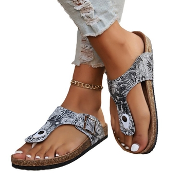 Nove japanke za plažu iz 2024., ženske papuče, japanke s flip-flop prstima, europske i američke papuče za plažu velikih veličina, sandale na veliko