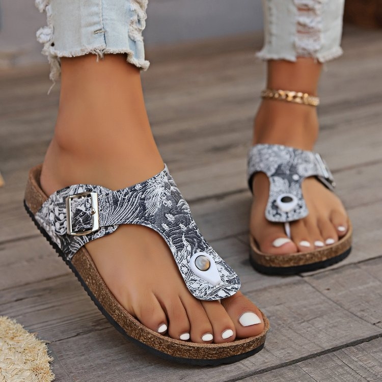 Nove japanke za plažu iz 2024., ženske papuče, japanke s flip-flop prstima, europske i američke papuče za plažu velikih veličina, sandale na veliko