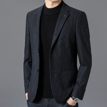 Мъжко яке за пролет и есен, младежка мода, ново мъжко ежедневен костюм, бизнес облекло за татко