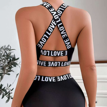 Sportski grudnjak CrossBorder Love Letter Girl s naramenicama, seksi, prozračan, za mršavljenje, pune košarice