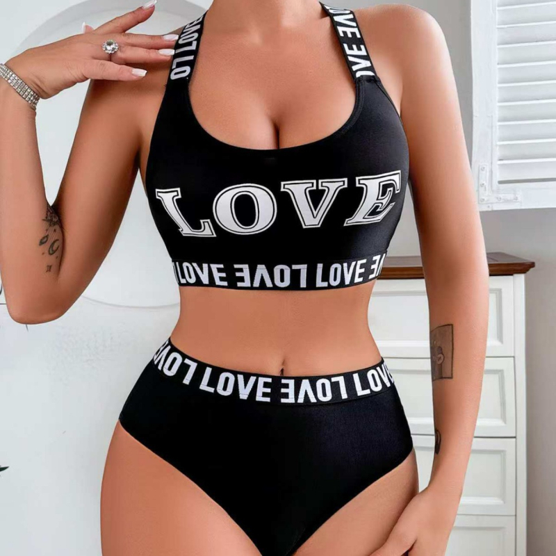 Sportski grudnjak CrossBorder Love Letter Girl s naramenicama, seksi, prozračan, za mršavljenje, pune košarice