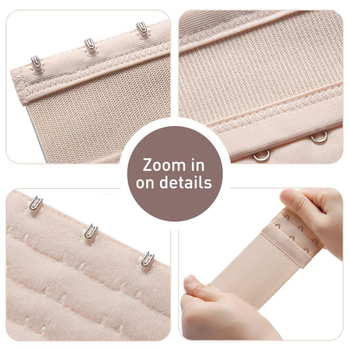 8 dalių elastinė liemenėlės prailginimo sagtis, elastingi apatiniai liemenėlės neslystantis diržas, tarpvalstybinis derinys, dideli aksesuarai, prailginimo sagtis