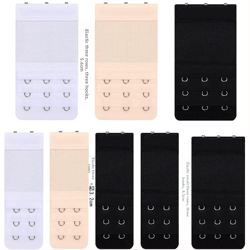 8 dalių elastinė liemenėlės prailginimo sagtis, elastingi apatiniai liemenėlės neslystantis diržas, tarpvalstybinis derinys, dideli aksesuarai, prailginimo sagtis