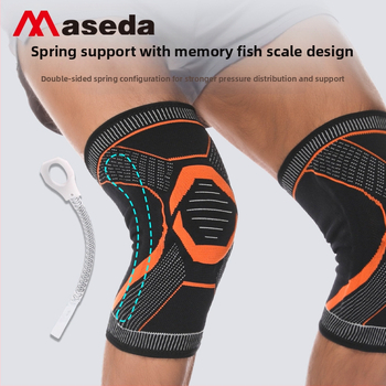 Uus silikoonist vedruga põlvekedra libisemisvastane põlvetugi soe hüppenöör jalgrattasõidu mägironimise silikoonist rõngas spordi põlvekedra