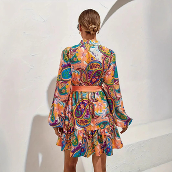 Európska a americká cezhraničná nezávislá stanica 2025 Aliexpress Amazon Najpredávanejšie košeľové šaty Cardigan Elegantné všestranné šaty