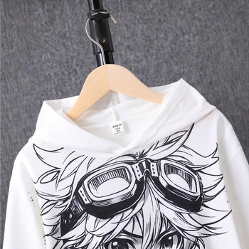 Παιδικό, Ευρωπαϊκό και Αμερικανικό, Διασυνοριακό, Φούτερ με Κουκούλα, Φαρδιά, Ώμους, Μοντέρνο Anime, Ανδρικό, Τρισδιάστατη Εκτύπωση