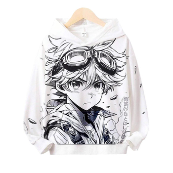 Παιδικό, Ευρωπαϊκό και Αμερικανικό, Διασυνοριακό, Φούτερ με Κουκούλα, Φαρδιά, Ώμους, Μοντέρνο Anime, Ανδρικό, Τρισδιάστατη Εκτύπωση