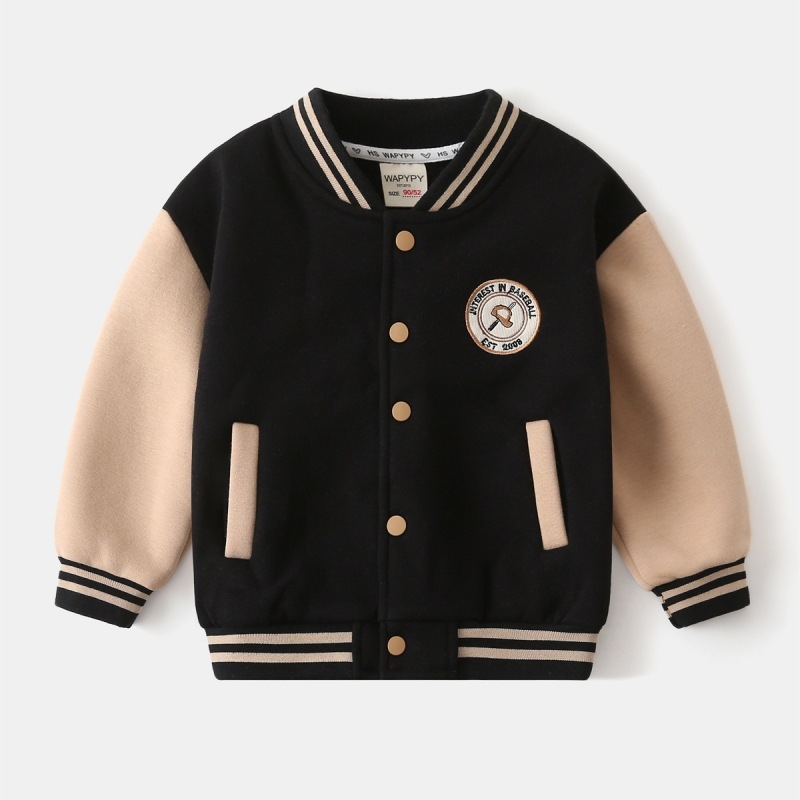 Uniformă de baseball pentru băieți, en-gros, 2025, toamnă și iarnă, stil coreean, îmbrăcăminte îngroșată pentru bebeluși, top cald din catifea all-in-one, Dropshipping