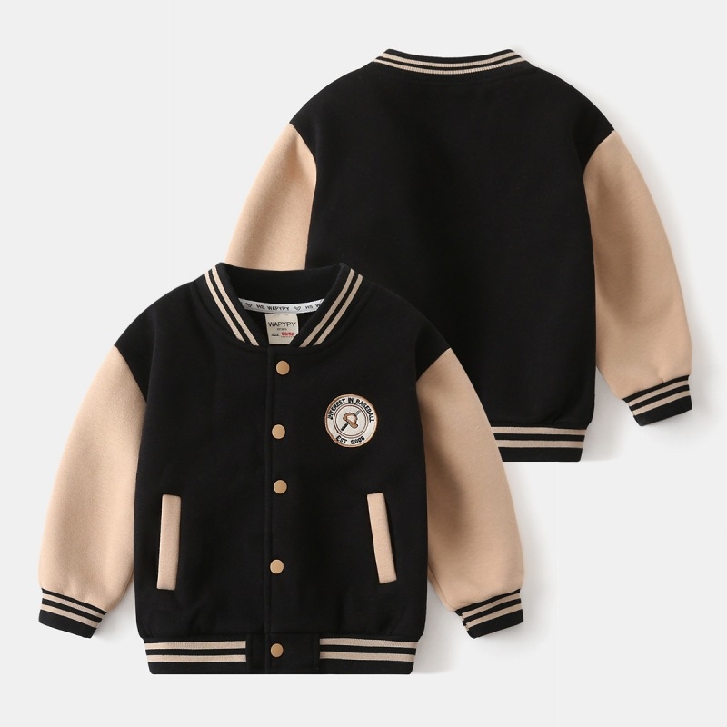 Veleprodaja dječjih bejzbol uniformi za jesen i zimu 2025. u korejskom stilu, zadebljana vanjska odjeća za bebe, sve u jednom, baršunasti topli top, dropshipping