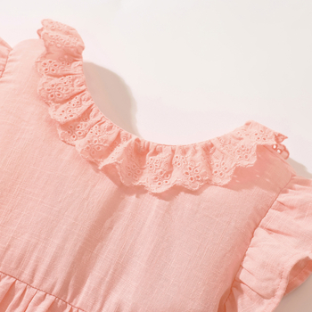 Φούστα Little Maven για κορίτσια, καλοκαιρινή, νέα ευρωπαϊκή και αμερικανική παιδική ένδυση, χαριτωμένο φόρεμα με στρογγυλή λαιμόκοψη από βαμβάκι για κορίτσια