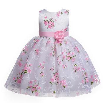 Tarptautinė princesės pūsta vakarienės suknelė su pūstu sijonu, europietiško ir amerikietiško stiliaus, vienerių metų vaikų suknelė, didmeninė prekyba.