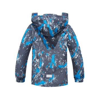 Dječja vanjska jakna s otvorenim prsima, vodootporna i prozračna, dječja odjeća za užurbani boravak, kaput za djecu, kardigan, vjetrovka s flis podstavom