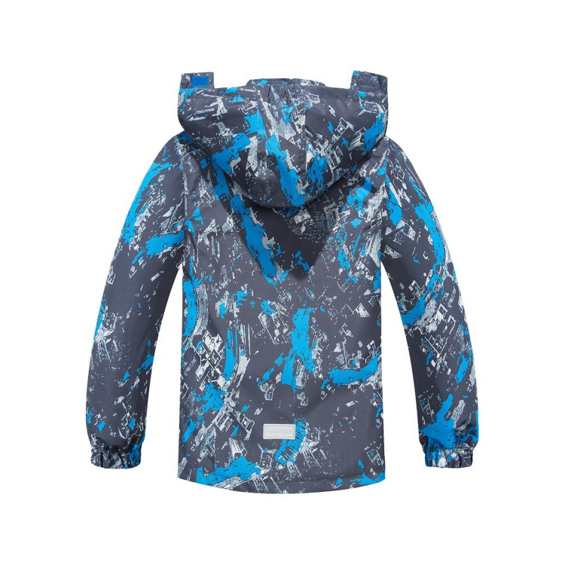 Dječja vanjska jakna s otvorenim prsima, vodootporna i prozračna, dječja odjeća za užurbani boravak, kaput za djecu, kardigan, vjetrovka s flis podstavom