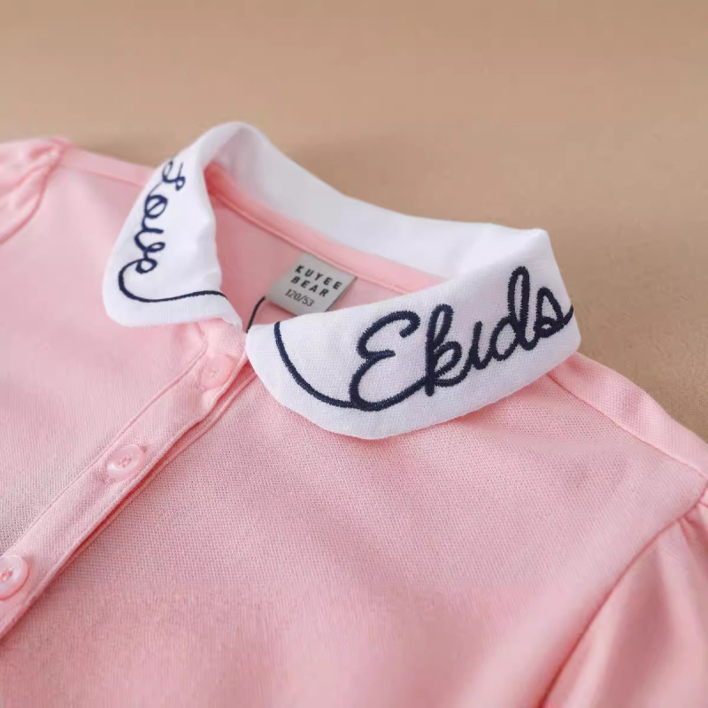 Dievčenské šaty, letné nové sukne, detská sukňa, vysokoškolský štýl, stredné a veľké detské princeznovské šaty, módne krátke rukávy