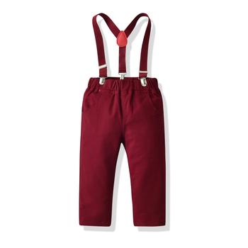 ins Αγόρια Φθινόπωρο και Χειμώνας Μακρυμάνικο Πουκάμισο με Τιράντες Παντελόνι Κοστούμι για Κύριους Μικρό και Μεσαίου Μεγέθους Παιδικό Ζακέτα Ρούχα για Γλέντια