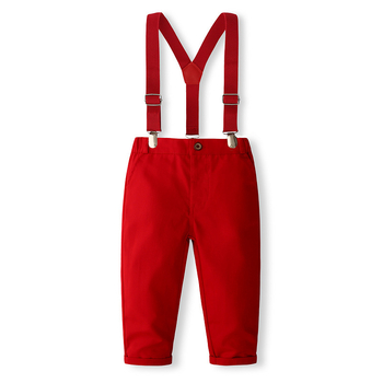 Κοστούμι για αγόρια, Άνοιξη και Φθινόπωρο, Νέο Ευρωπαϊκό και Αμερικανικό Πουκάμισο με Μακρυμάνικο Πέτο, Παντελόνι με Τιράντες και Κοστούμι Γάμου για Εκδήλωση