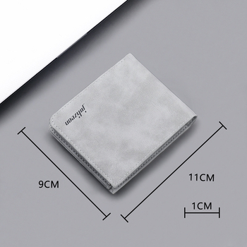 Vyriška „Instagram“ stiliaus trumpa vyriška piniginė su vairuotojo pažymėjimu, matinės odos studento piniginė, paprasta