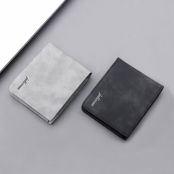 Vyriška „Instagram“ stiliaus trumpa vyriška piniginė su vairuotojo pažymėjimu, matinės odos studento piniginė, paprasta