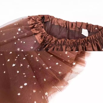 Helovino kostiumas Liūto vaikas Kaštoninės spalvos Žvaigždėtas Krūtinė Tutu Tutu Suknelė Lankas Galvos juosta Tail