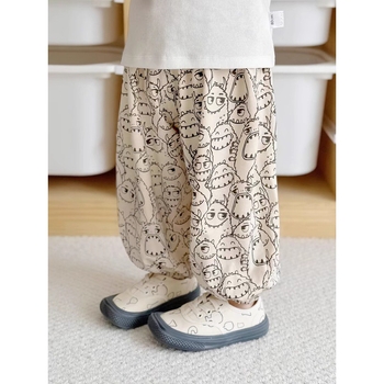 Laste püksid, sääsevastased püksid, õhukesed suvised lahtised sportlikud armsad multifilmidega suveriided, jäised aluspüksid, beebipüksid