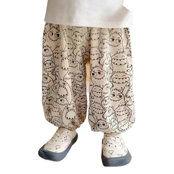 Laste püksid, sääsevastased püksid, õhukesed suvised lahtised sportlikud armsad multifilmidega suveriided, jäised aluspüksid, beebipüksid