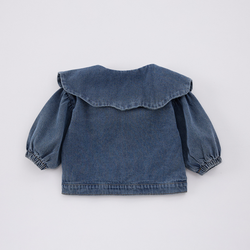 Djevojački traper kaput Proljeće 2025. Nova dječja odjeća u zapadnjačkom stilu za proljeće i jesen Dječja odjeća u korejskom stilu Top za djevojčice