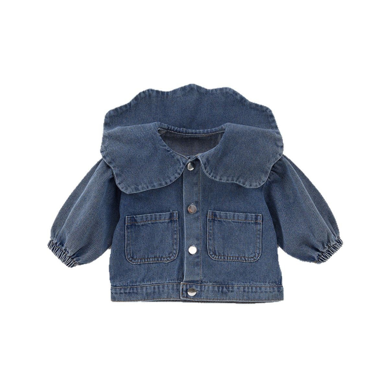 Djevojački traper kaput Proljeće 2025. Nova dječja odjeća u zapadnjačkom stilu za proljeće i jesen Dječja odjeća u korejskom stilu Top za djevojčice