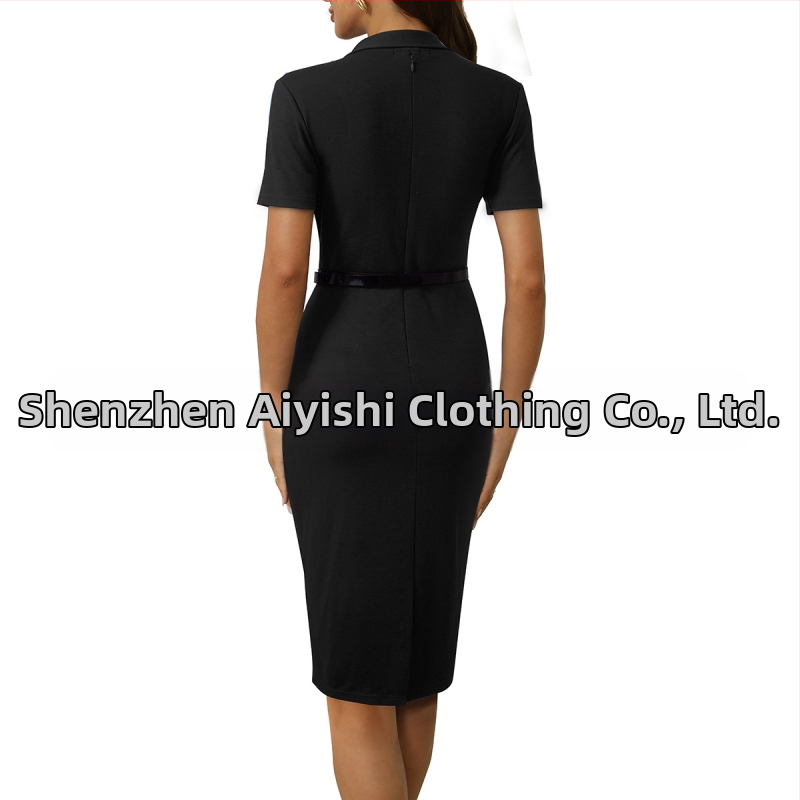 Amazon 2024 cezhraničné európske a americké dámske módne sexy elegantné šaty s bedrovým pásom a profesionálnym šitím