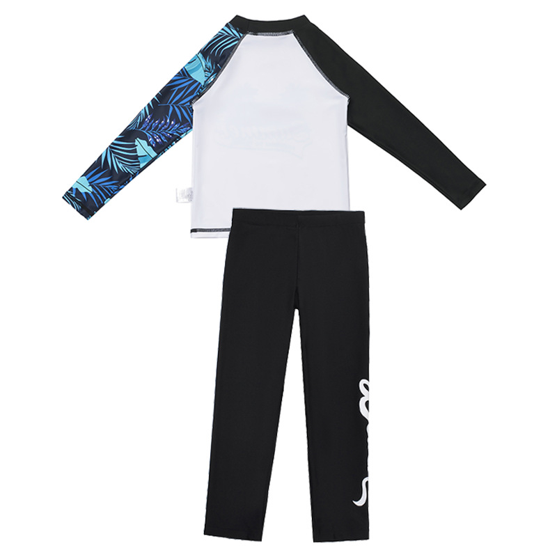 Exportná továreň Profesionálne chlapčenské plavky Opaľovací krém Rýchloschnúce Štvordielne detské nohavice s dlhým rukávom Plážové nohavice Surf Wear