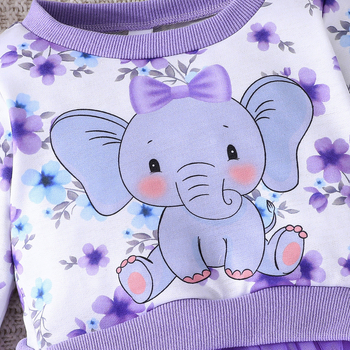 Φόρεμα Cross Border Exclusive-New-Baby Girl με στάμπα \