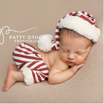 Piiriülene vastsündinute jõulufotograafia, jõulurõivad, beebiriided, müts, stuudio, foto, kudum, poisid ja tüdrukud, lapsed