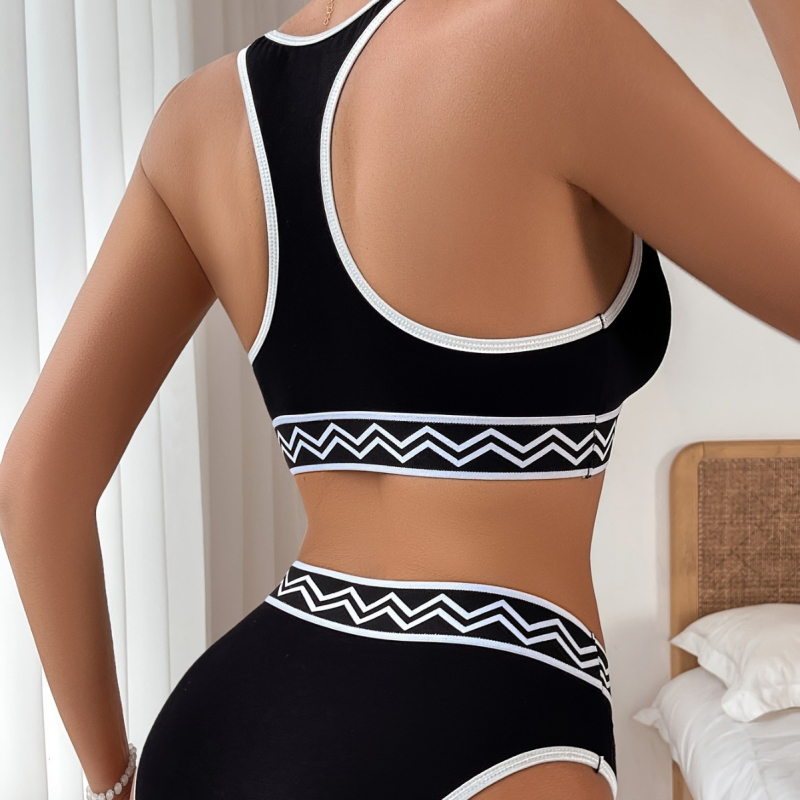 Madingi europietiško ir amerikietiško stiliaus tarpvalstybiniai apatiniai su cirkoniais, seksualūs bikinio kostiumai, skirti „Amazon“ tarpvalstybiniam gamyklos tiekimui.