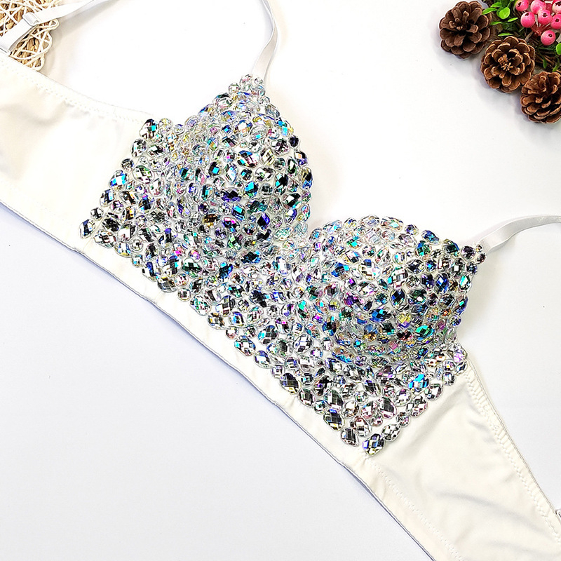Európsky a americký AliExpress drahokamový AB farebný diamantový trubicový top